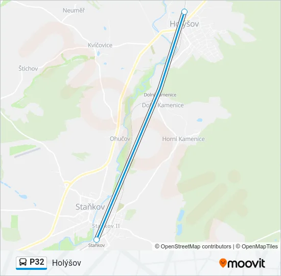 P32 Bus Line Map