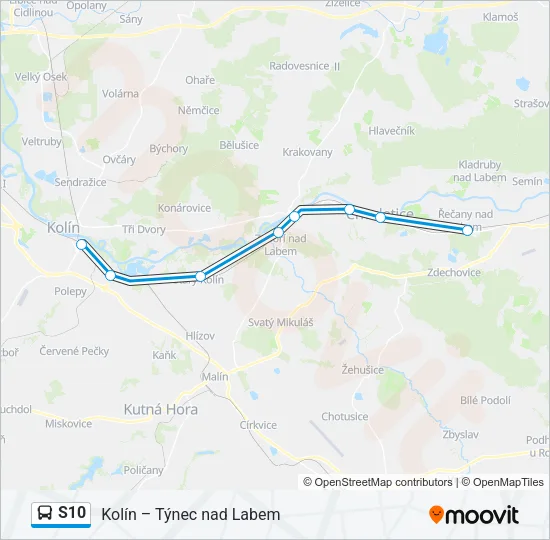 S10 Bus Line Map