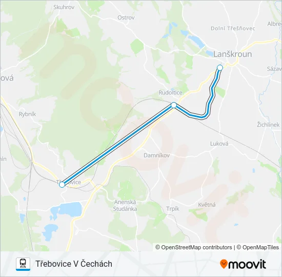 Поезд OS 12754: карта маршрута