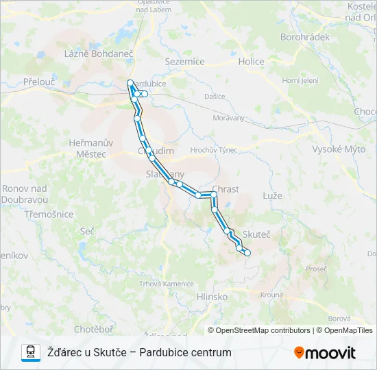 Поезд OS 35336: карта маршрута