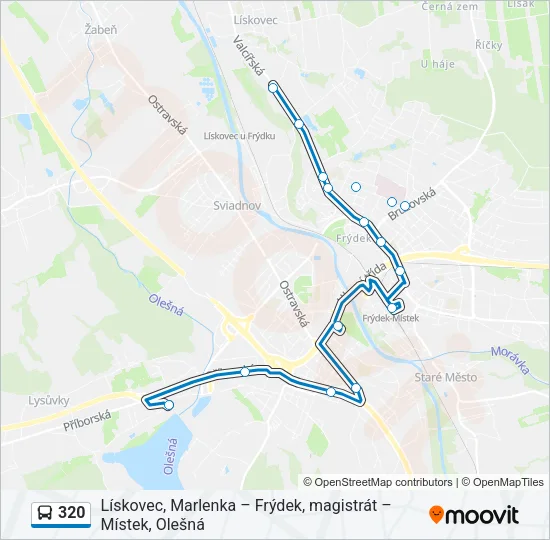 320 Bus Line Map