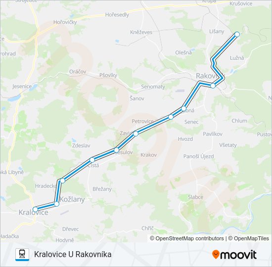 Поезд OS 16890: карта маршрута