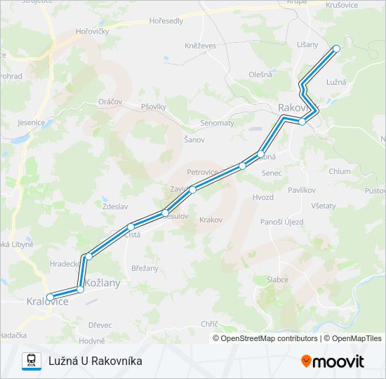 Поезд OS 16891: карта маршрута