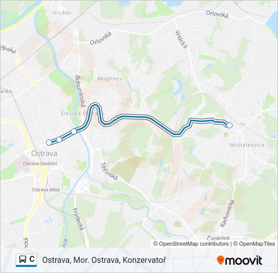 C Bus Line Map