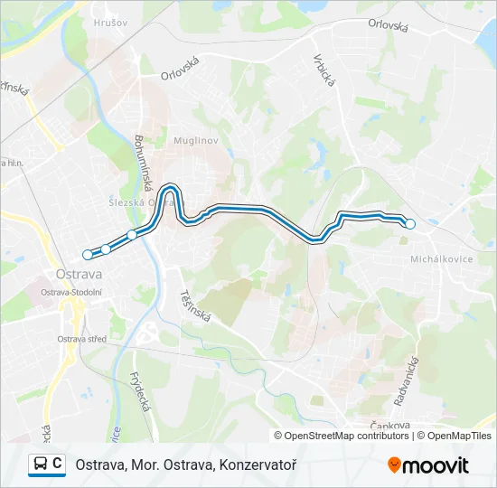 C Bus Line Map