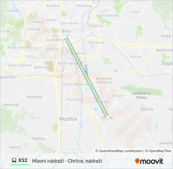 XS2 Bus Line Map