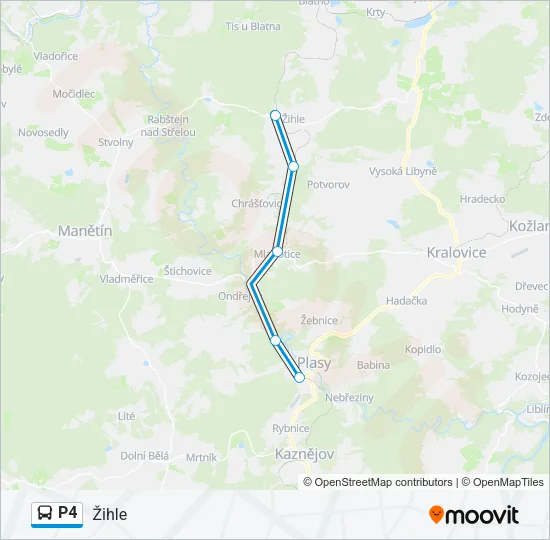 P4 Bus Line Map