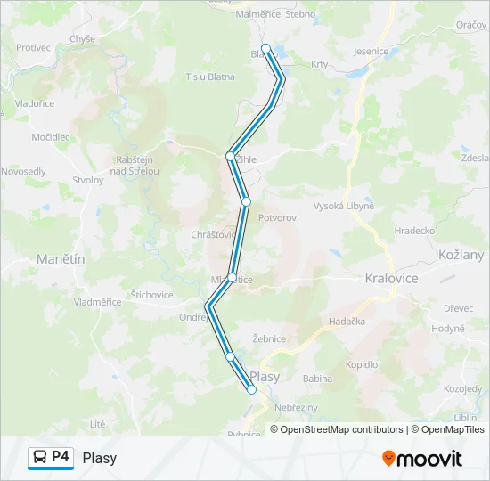 P4 Bus Line Map