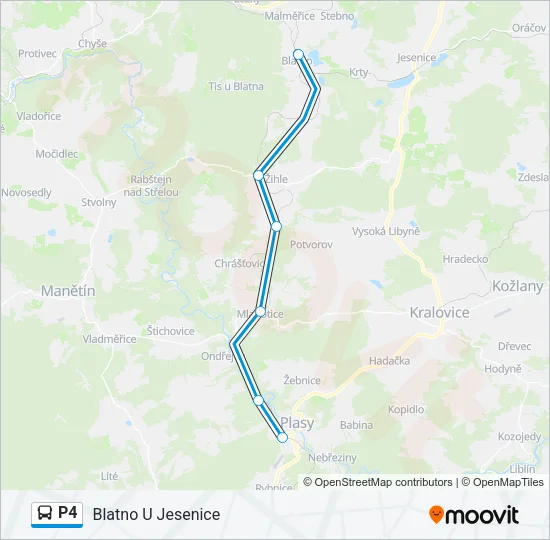 P4 Bus Line Map