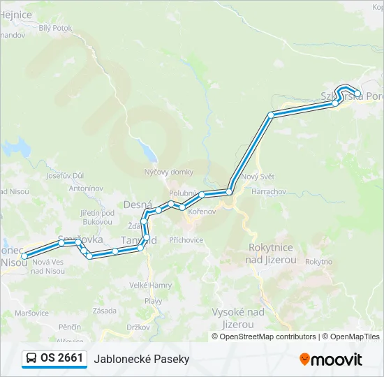OS 2661 Bus Line Map