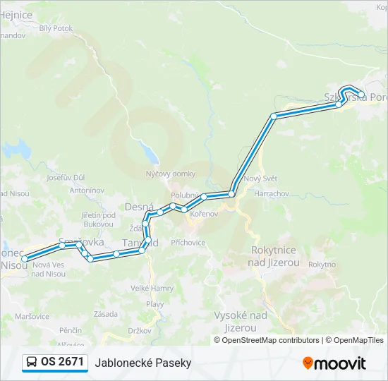 OS 2671 Bus Line Map