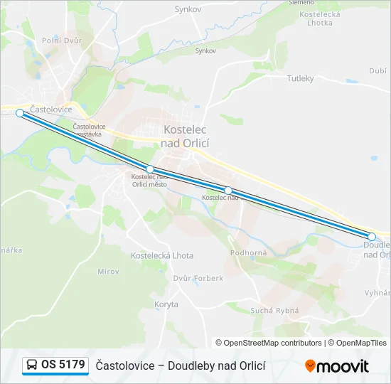 OS 5179 Bus Line Map