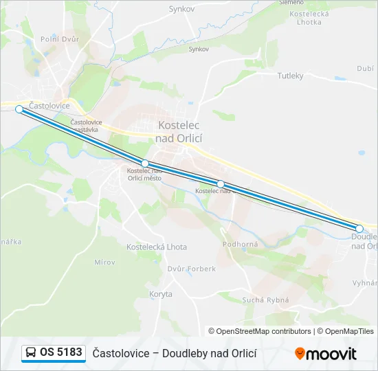 OS 5183 Bus Line Map