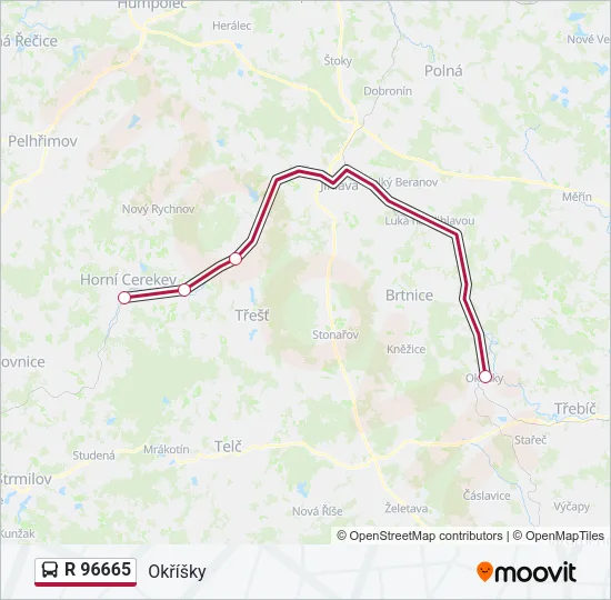 R 96665 Bus Line Map