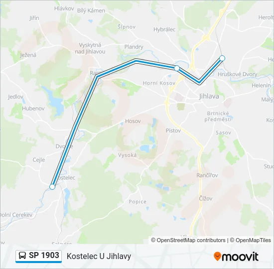 SP 1903 Bus Line Map