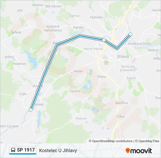 SP 1917 Bus Line Map