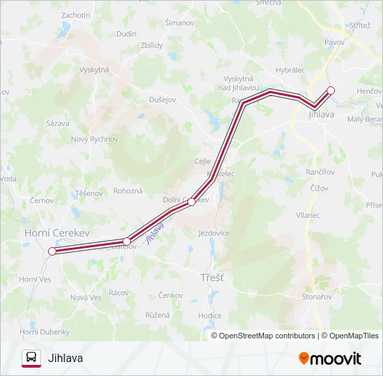 R 300663 Bus Line Map