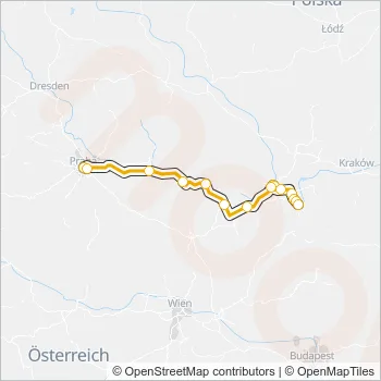 RJ 1015 Train Line Map