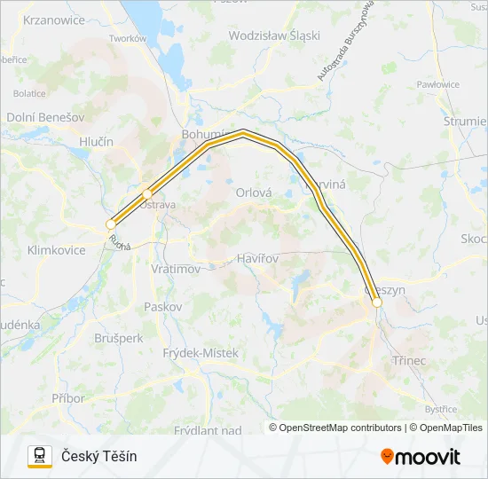 RJ 101011 Train Line Map