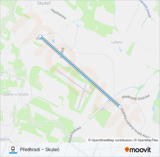 Поезд OS 10890: карта маршрута