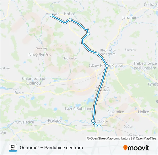 Поезд SP 10851: карта маршрута
