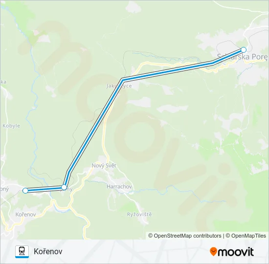 OS 97061 Train Line Map