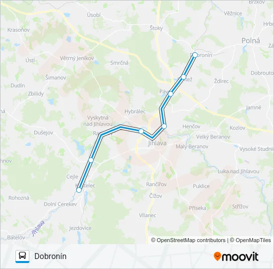 Автобус OS 18408: карта маршрута