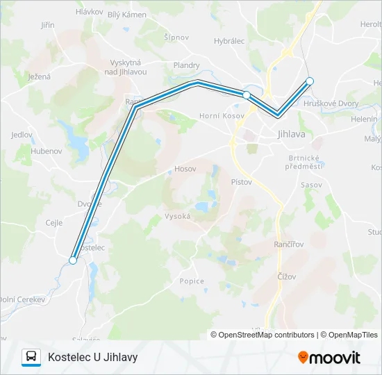 OS 18415 Bus Line Map