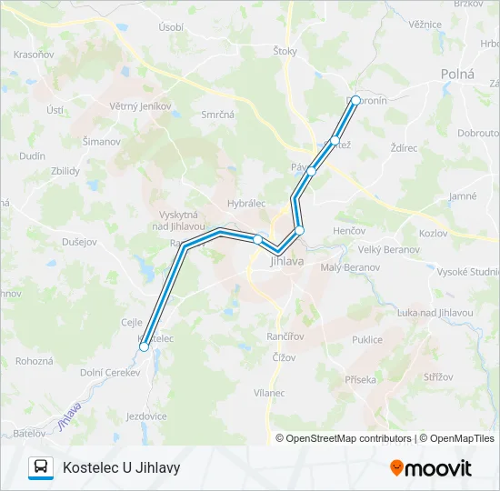 OS 18417 Bus Line Map