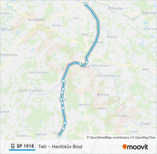 Поезд SP 1918: карта маршрута