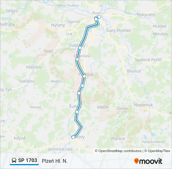SP 1703 Bus Line Map