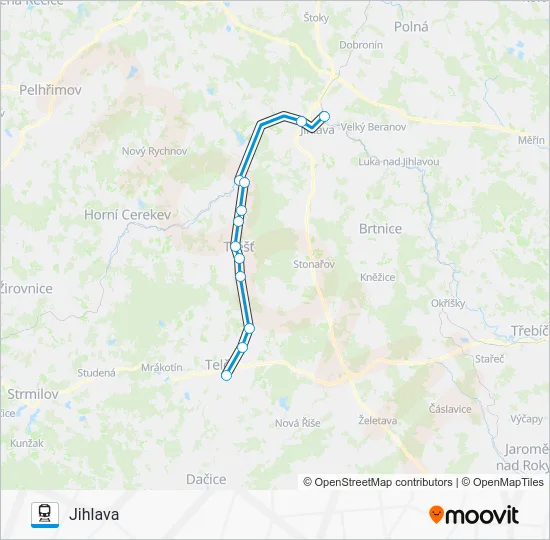 Поезд OS 28302: карта маршрута