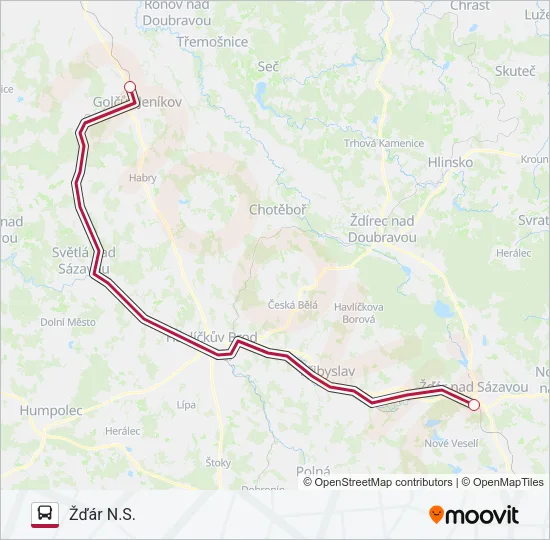 R 300987 Bus Line Map