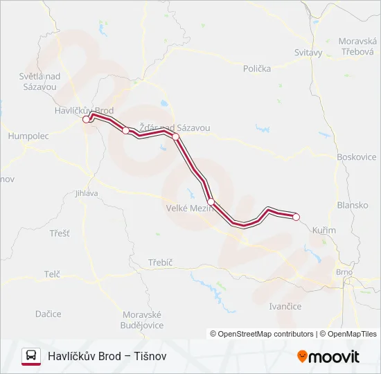 R 300989 Bus Line Map