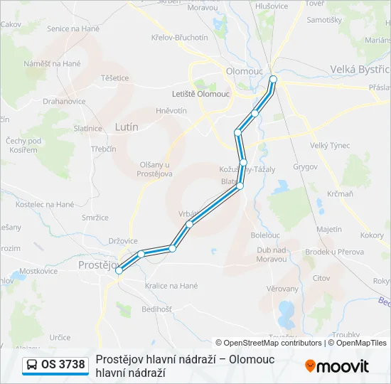 OS 3738 Bus Line Map