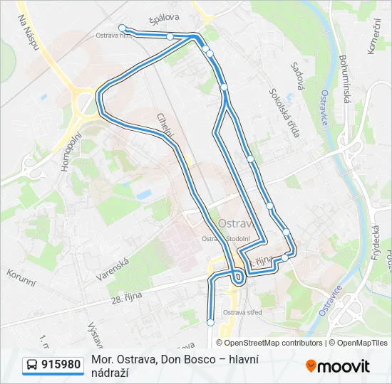 915980 Bus Line Map