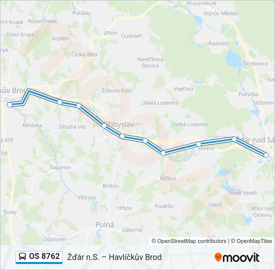 OS 8762 Bus Line Map