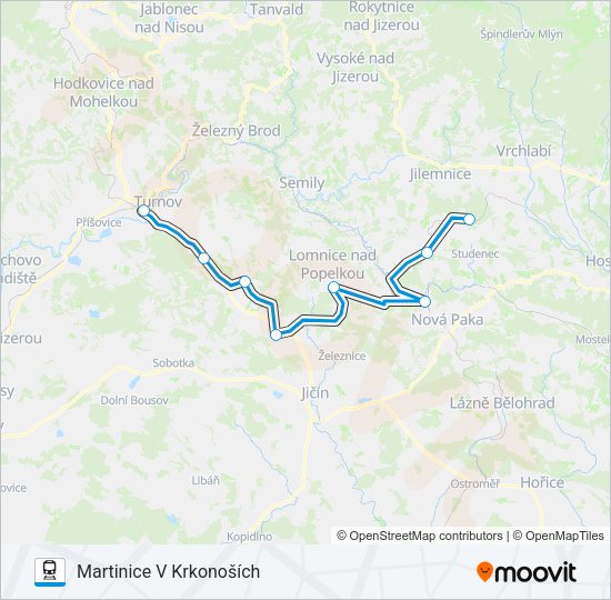 Поезд SP 90139: карта маршрута