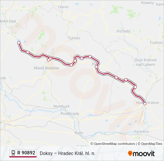 R 90892 Train Line Map