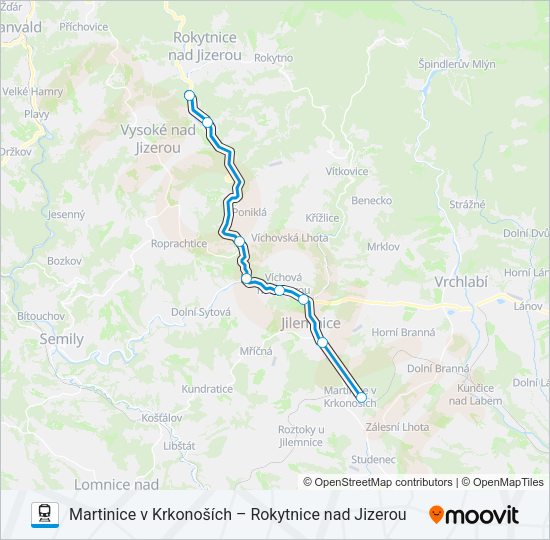 OS 90140 Train Line Map