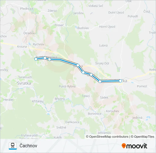 Поезд OS 15310: карта маршрута