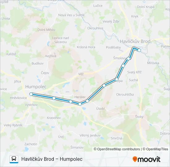 OS 15956 Bus Line Map