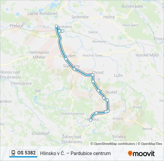OS 5382 Train Line Map