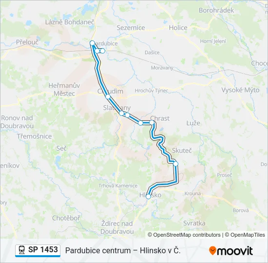 SP 1453 Train Line Map