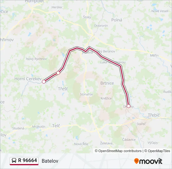 R 96664 Bus Line Map
