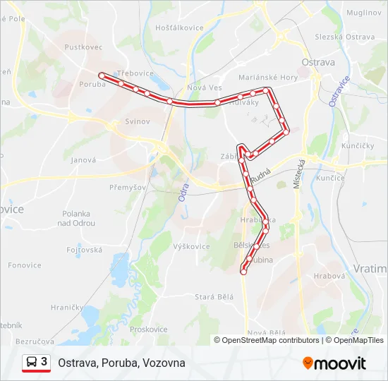 3 Bus Line Map