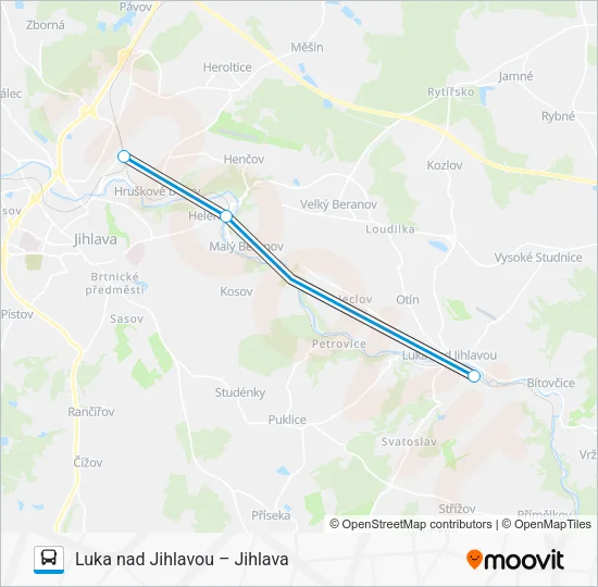 OS 14824 Bus Line Map