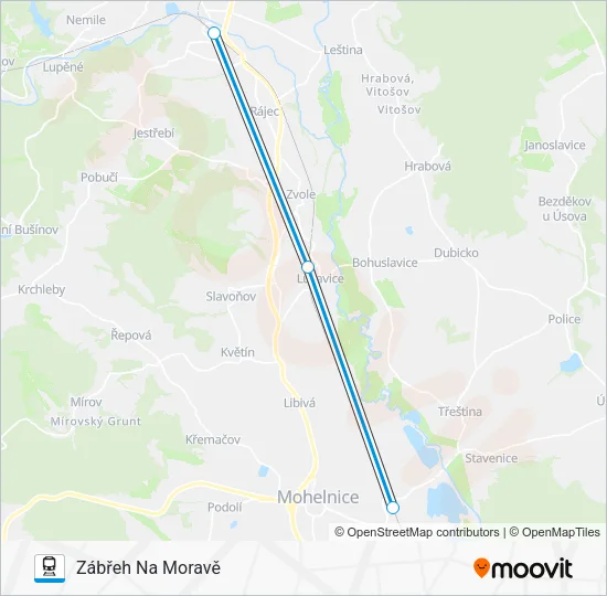 Поезд OS 95944: карта маршрута