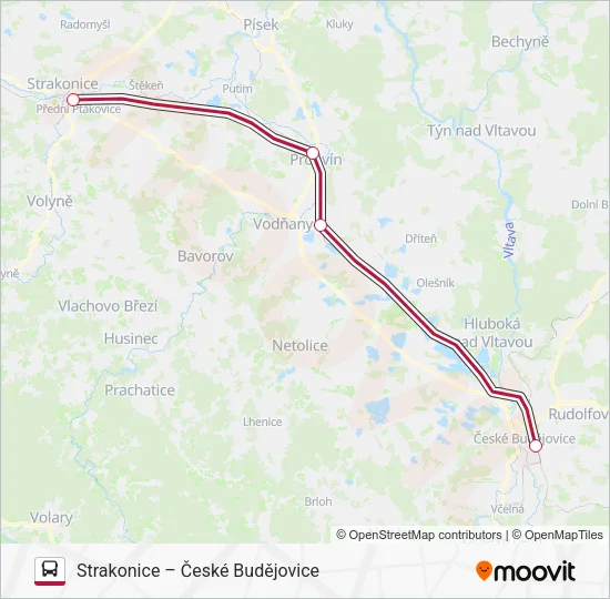 Автобус R 300653: карта маршрута