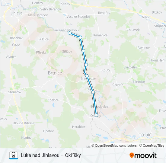 Поезд OS 14831: карта маршрута